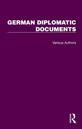 German Diplomatic Documents 1871-1914