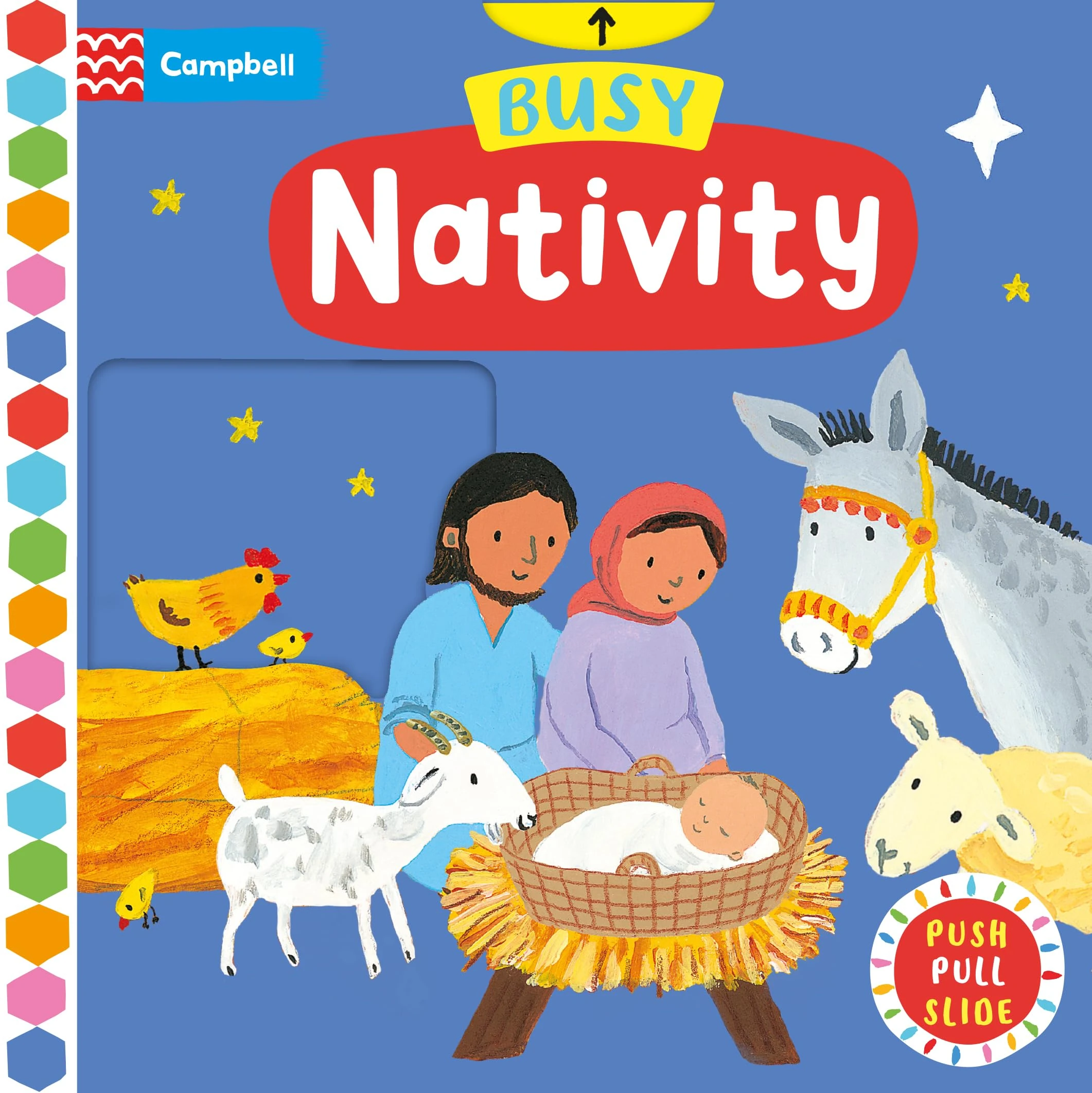 Busy Nativity: A Push, Pull, Slide Book – the perfect Christmas gift for toddlers! (Campbell Busy Books, 22)