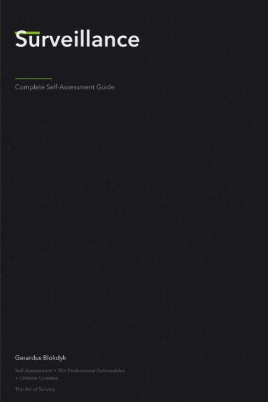 Surveillance A Complete Guide - 2023 Edition - Image 1