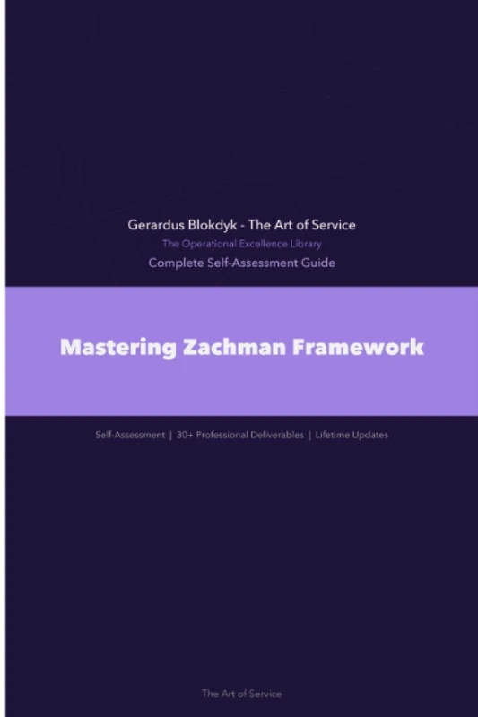 The Operational Excellence Library; Mastering Zachman Framework