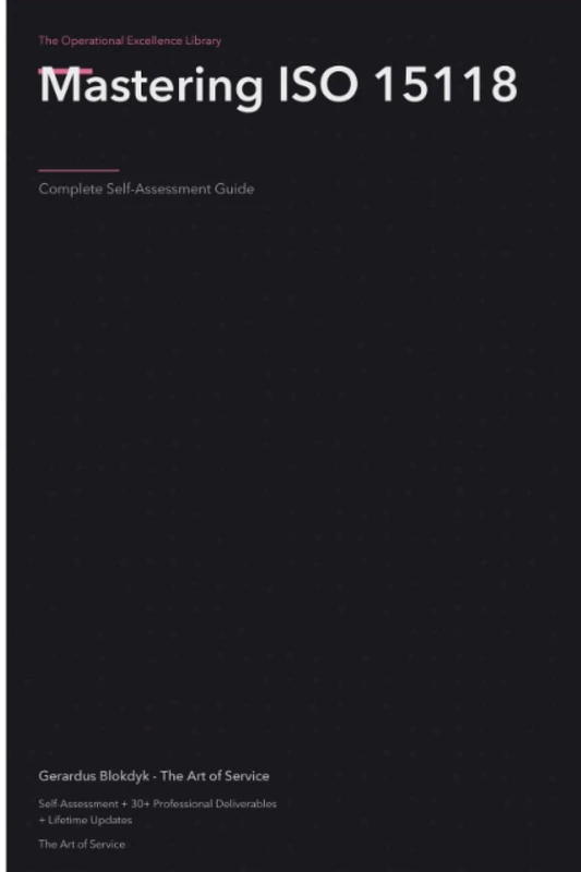 The Operational Excellence Library; Mastering ISO 15118