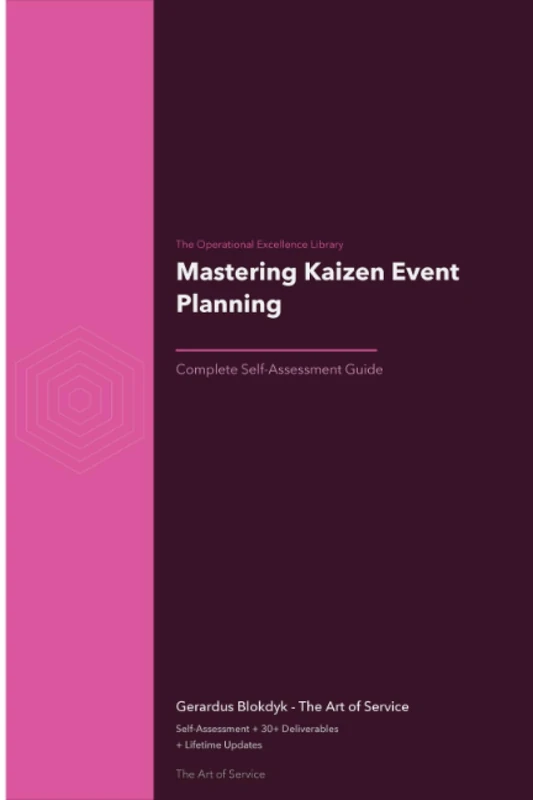 The Operational Excellence Library; Mastering Kaizen Event Planning