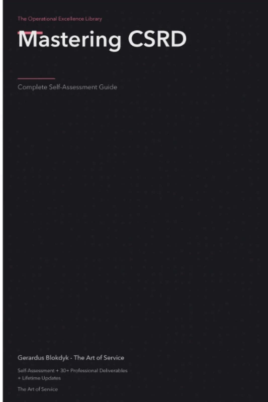 The Operational Excellence Library; Mastering CSRD
