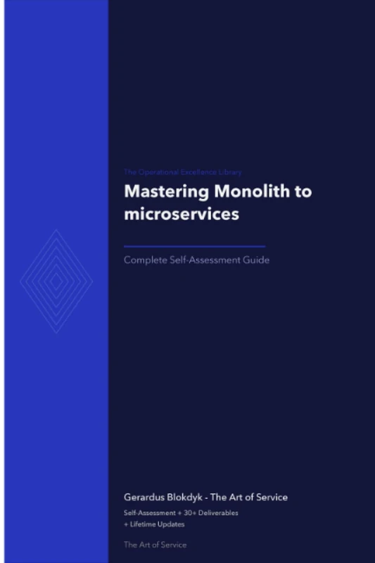 The Operational Excellence Library; Mastering Monolith to microservices