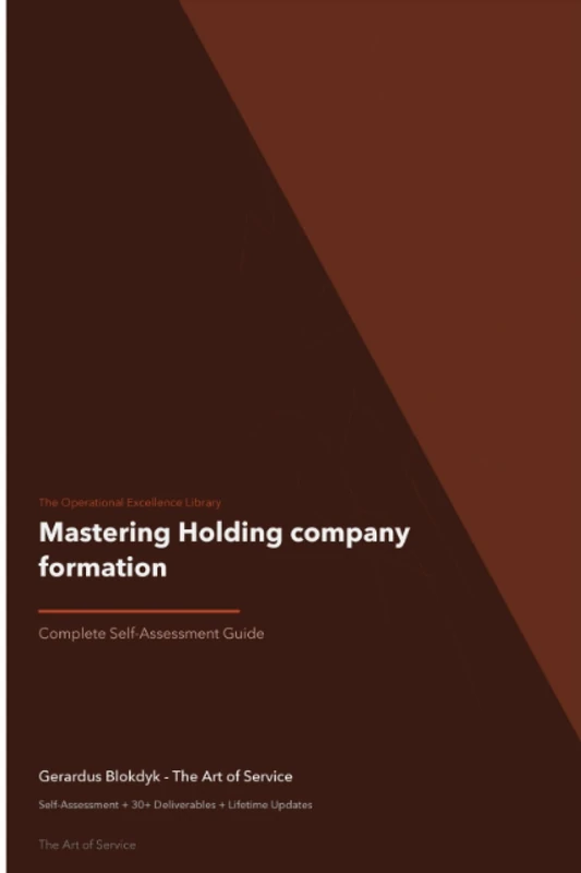 The Operational Excellence Library; Mastering Holding company formation - Image 1
