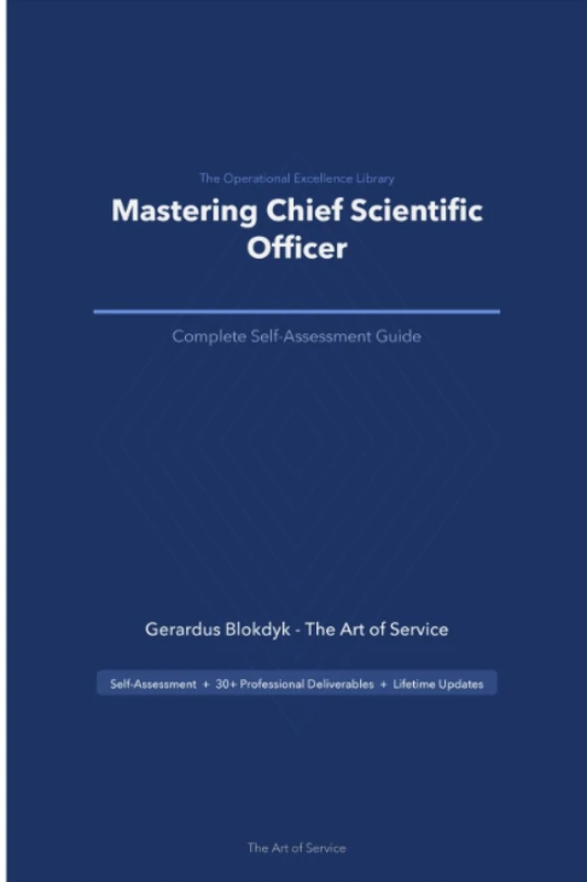 The Operational Excellence Library; Mastering Chief Scientific Officer