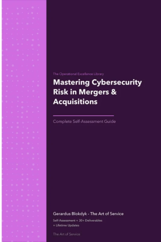 The Operational Excellence Library; Mastering Cybersecurity Risk in Mergers & Acquisitions