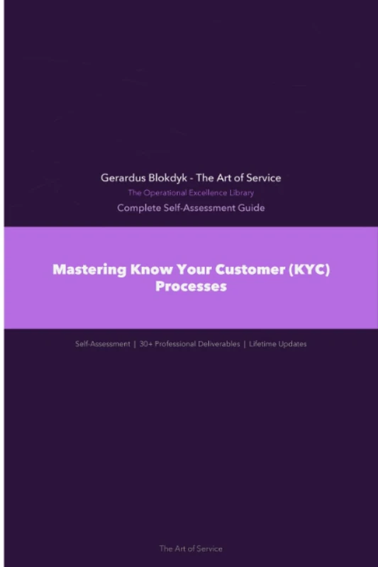 The Operational Excellence Library; Mastering Know Your Customer (KYC) Processes