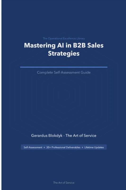 The Operational Excellence Library; Mastering AI in B2B Sales Strategies