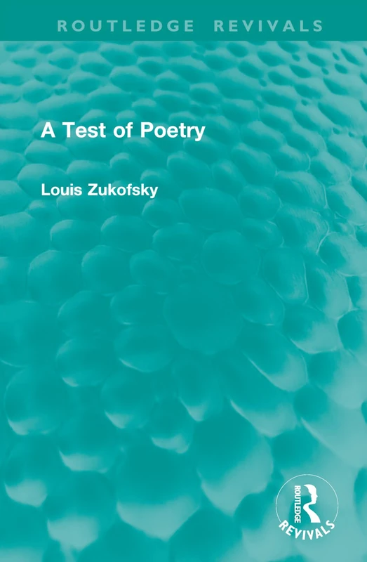 A Test of Poetry (Routledge Revivals)