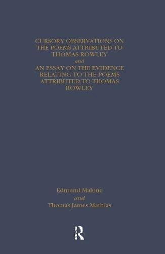 Thomas Chatterton: Early Sources and Responses
