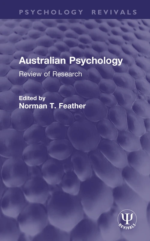Australian Psychology: Review of Research (Psychology Revivals)