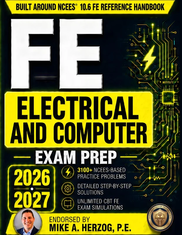 FE Electrical and Computer Exam Prep: A Complete PE-Backed Review & Practice Guide Built on the FE Reference Handbook | Includes Workbook (3,100+ Practice Problems & Solutions) and CBT Simulator
