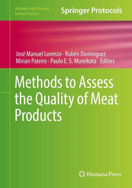 Humana Methods to Assess the Quality of Meat Products Book - Image 1