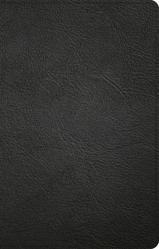 CSB Thinline Reference Bible, Black Genuine Leather, Indexed