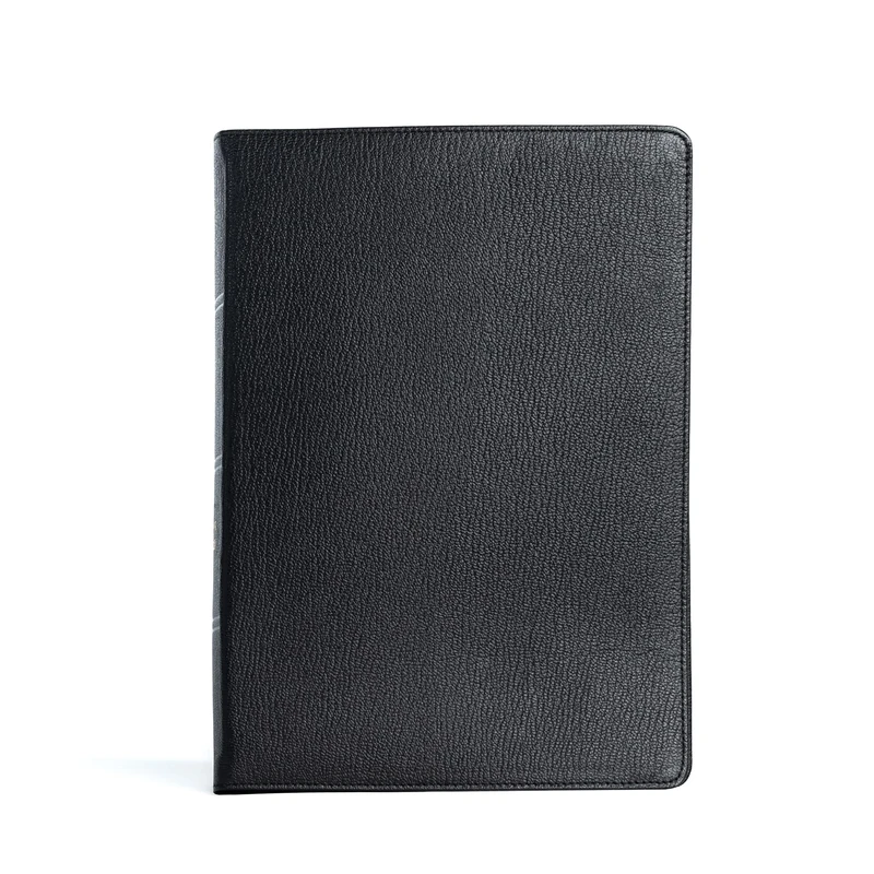 CSB Spurgeon Study Bible, Holman Handcrafted Collection: Christian Standard Bible, Black Premium Goatskin