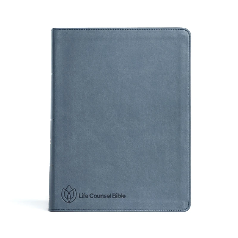 CSB Life Counsel Bible, Slate Blue Leathertouch, Indexed: Practical Wisdom for All of Life