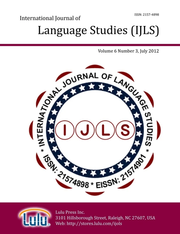 International Journal of Language Studies (IJLS) – volume 6(3)