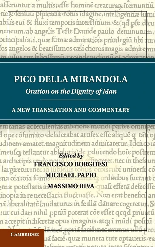 Pico della Mirandola: Oration on the Dignity of Man: A New Translation and Commentary - Image 1