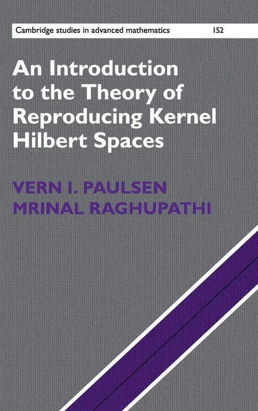 An Introduction to the Theory of Reproducing Kernel Hilbert Spaces: 152 (Cambridge Studies in Advanced Mathematics, Series Number 152)