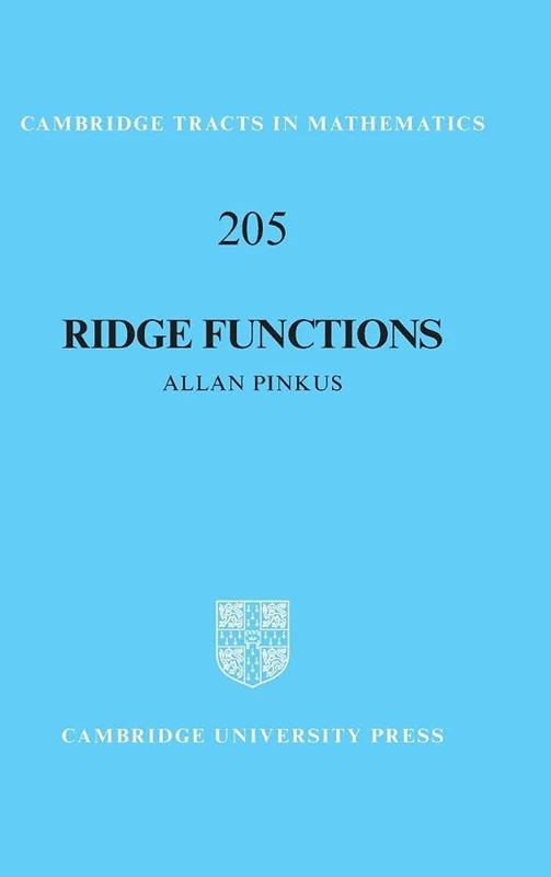 Ridge Functions: 205 (Cambridge Tracts in Mathematics, Series Number 205)