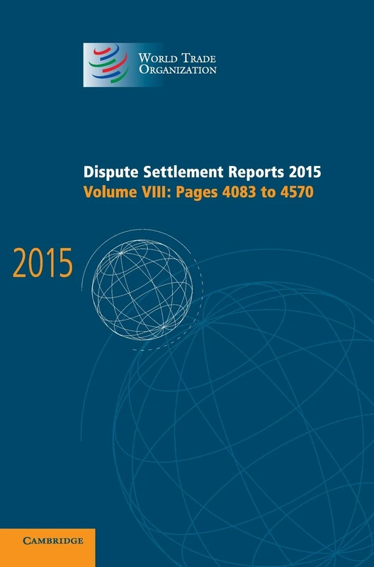 Cambridge University Press WTO Dispute Settlement Reports 2015