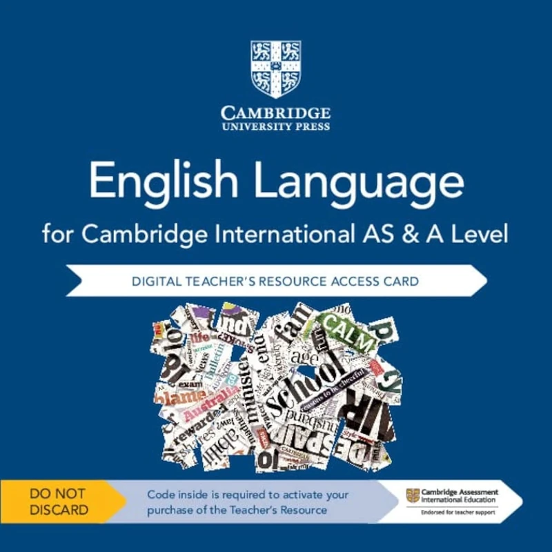 Cambridge International AS and A Level English Language Cambridge Elevate Teacher's Resource Access Card
