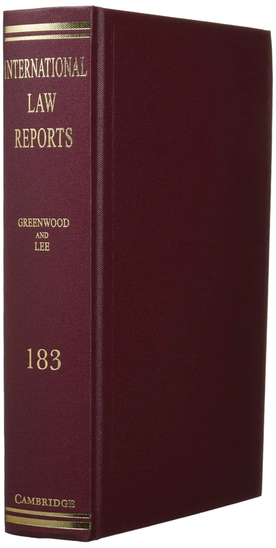 International Law Reports: Volume 183 (International Law Reports, Series Number 183)