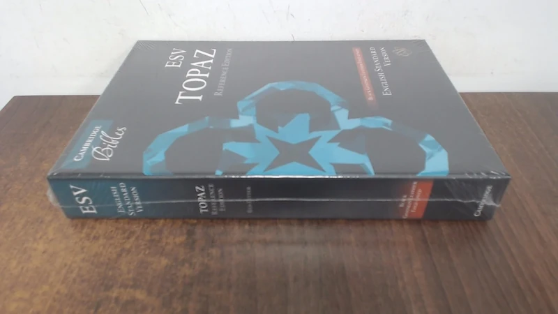 ESV Topaz Reference Edition, Dark Blue Goatskin Leather, ES676:XRL