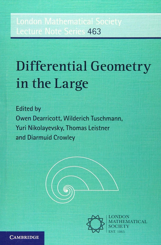 Differential Geometry in the Large: Series Number 463 (London Mathematical Society Lecture Note Series, Series Number 463)