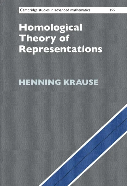 Homological Theory of Representations: 195 (Cambridge Studies in Advanced Mathematics, Series Number 195)