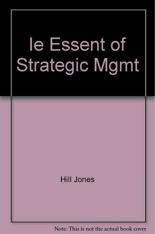 Essentials of Strategic Management