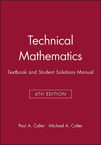 Technical Mathematics, 6e with Student Solutions Manual Set