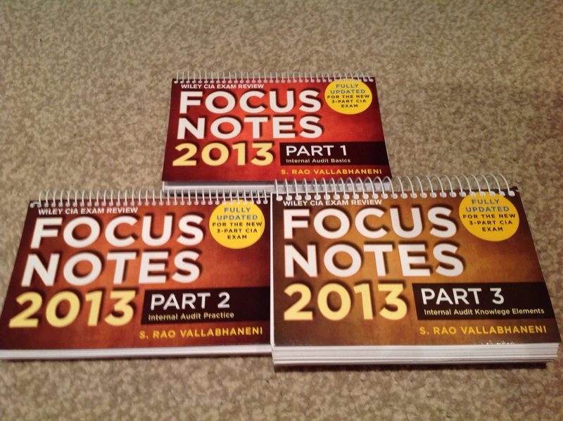 Wiley CIA Exam Review Focus Notes: Complete Set (Wiley CIA Exam Review Focus Notes, Parts 1-3)