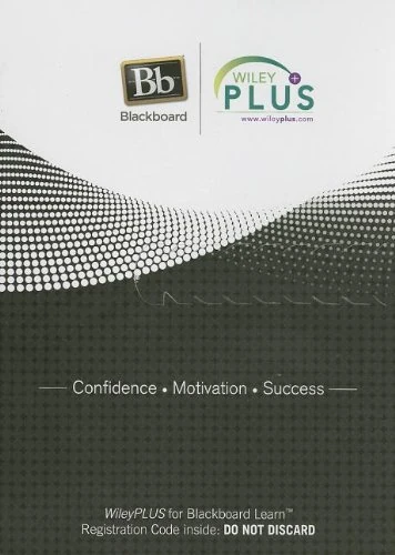 Wileyplus Blackboard Card for Psychology in Action
