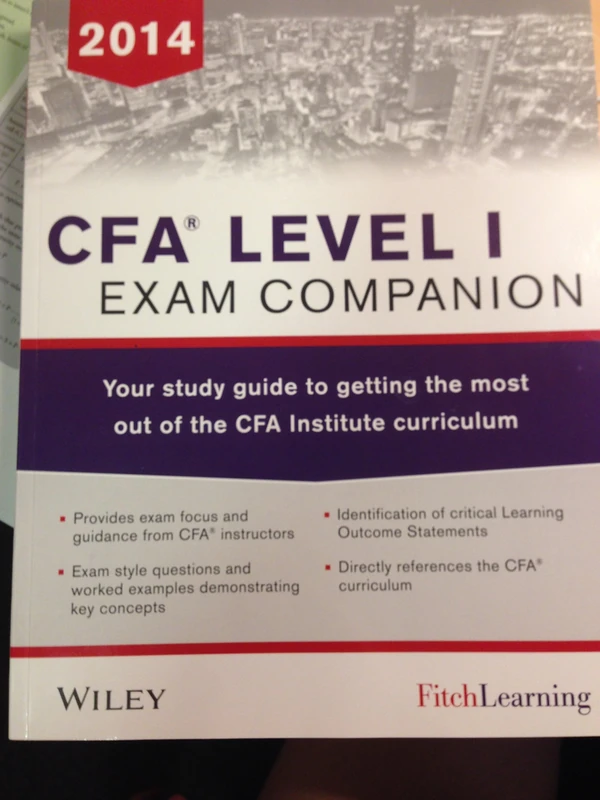 Wiley CFA Level I Exam Companion - Fitch Learning Study Guide