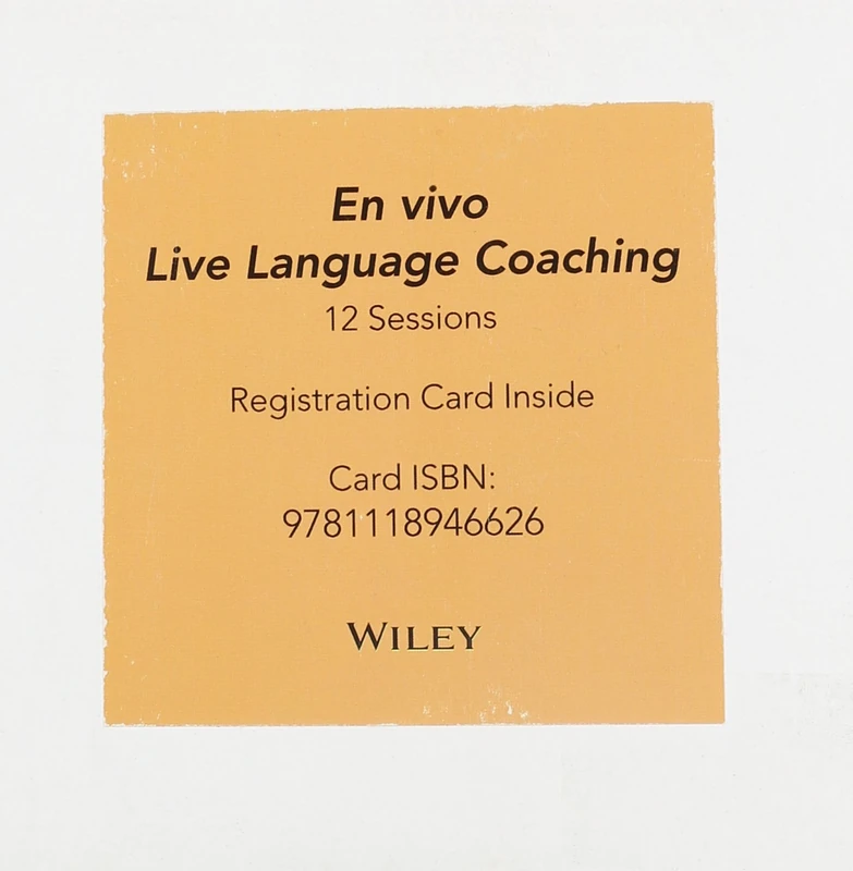 En Vivo for Spanish 12 Session Reg Card