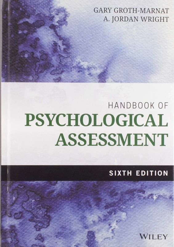 Handbook of Psychological Assessment