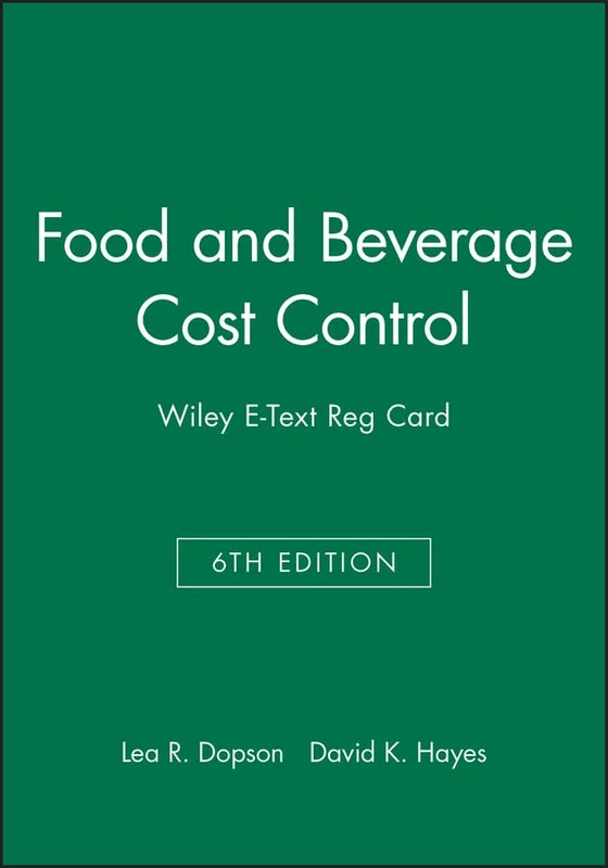 Food and Beverage Cost Control, 6e E-Text Reg Card - Image 1