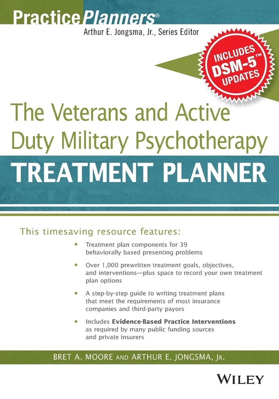 The Veterans and Active Duty Military Psychotherapy Treatment Planner, with DSM-5 Updates (PracticePlanners)