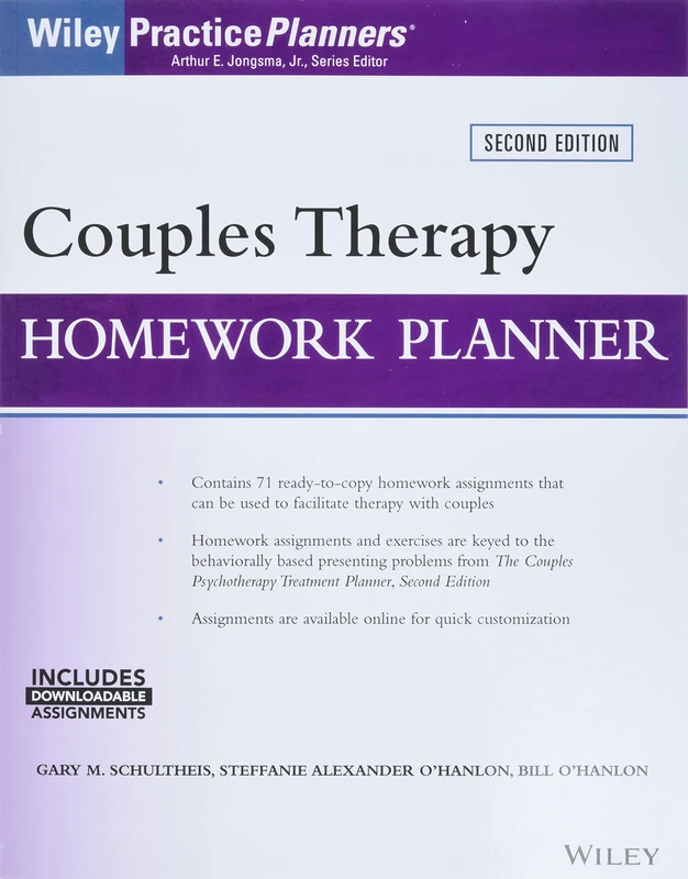 Couples Therapy Homework Planner, 2nd Edition