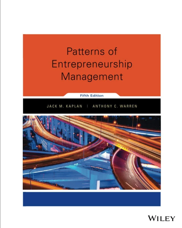 Patterns of Entrepreneurship Management Fifth Edition