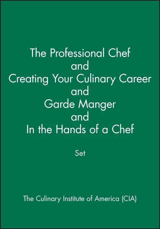 Wiley Culinary Book Set - The Professional Chef & Career Guides