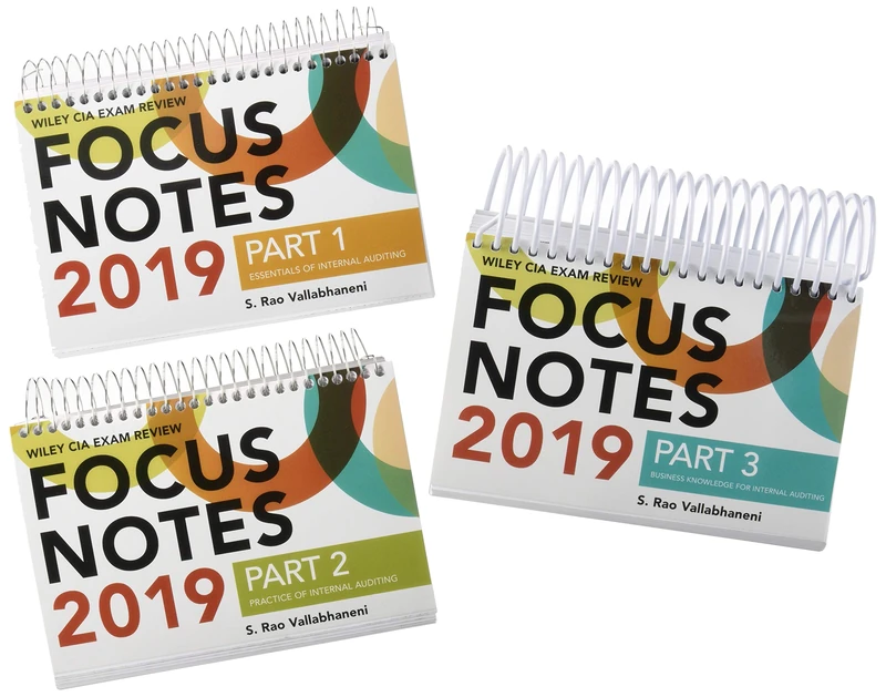 Wiley CIA Exam Review Focus Notes 2019: Complete Set - Image 1