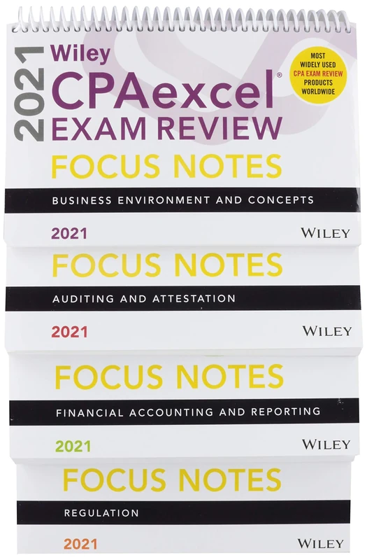 Wiley CPAexcel Exam Review 2021 Focus Notes: Complete Set