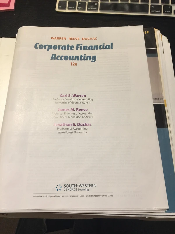 Corporate Financial Accounting