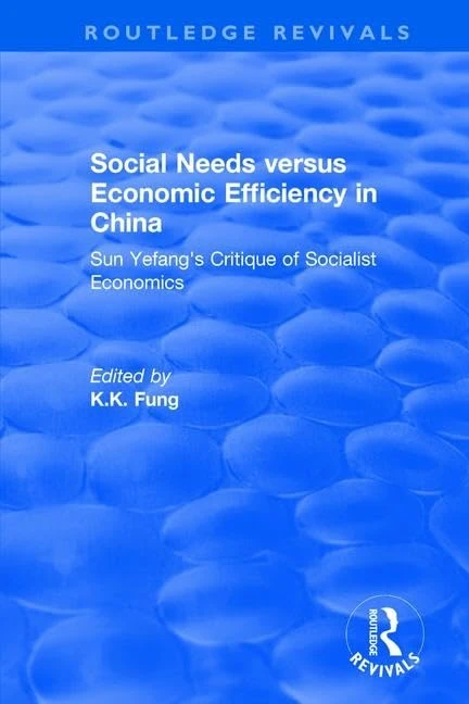 Routledge Social Needs vs Economic Efficiency in China - Sun Yefang - Image 1