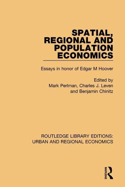 Routledge Spatial, Regional and Population Economics Book - Image 1