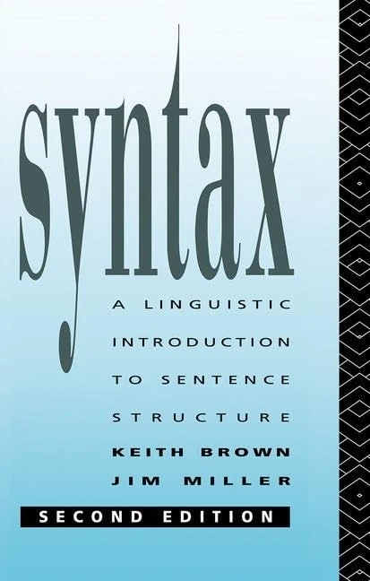 Routledge Syntax: A Linguistic Introduction to Sentence Structure