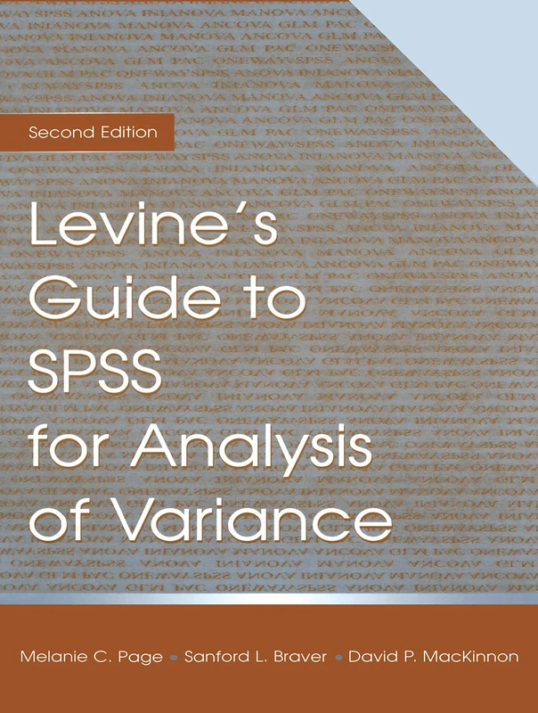 Routledge Levine's Guide to SPSS for Analysis of Variance